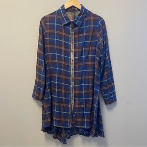 Aratta Silent Journey Small Long Sleeve Tunic Button Up